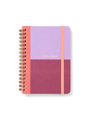 Agenda accademica 2025-2026 Colour Block A6 Giornaliero Lampone - 14,8 x 10,5 cm