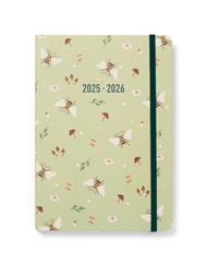 Agenda accademica 2025-2026 Bumblebee A5 Giornaliero Salvia - 21 x 14,8 cm