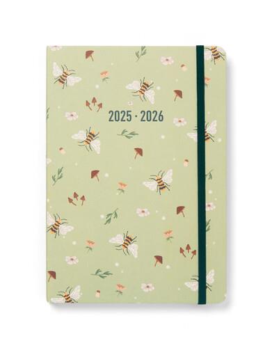 Agenda accademica 2025-2026 Bumblebee A5 Giornaliero Salvia - 21 x 14,8 cm