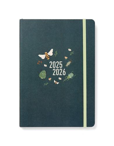 Agenda accademica 2025-2026 Bumblebee A5 Giornaliero Verde scuro - 21 x 14,8 cm