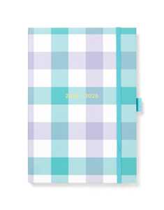 Cartoleria Agenda accademica 2025-2026 Gingham A5 Settimanale Azzurro - 21 x 14,8 cm Letts