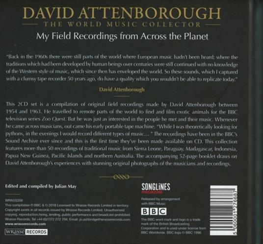 David Attenborough. My Field Recordings from Across the Planet - CD Audio - 2