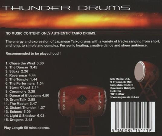 Taiko Thunder Drums - CD Audio di Medwyn Goodall - 2