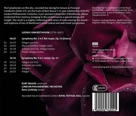 Sinfonie n.3, n.5 - CD Audio di Ludwig van Beethoven - 2