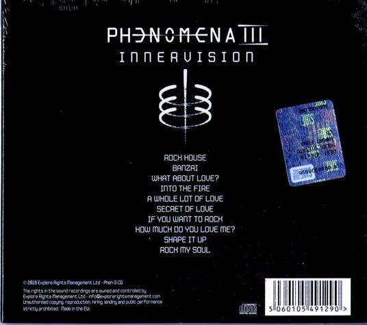 Innervision - CD Audio di Phenomena - 2
