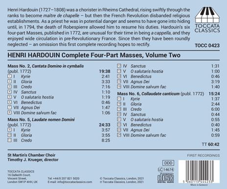 Complete Four-Parts Masses bol.2 - CD Audio di Henri Hardouin - 2