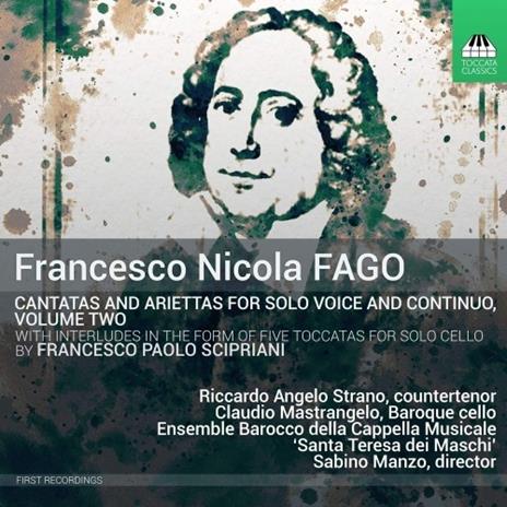 Cantate per voce solo vol.2 - CD Audio di Nicola Fago