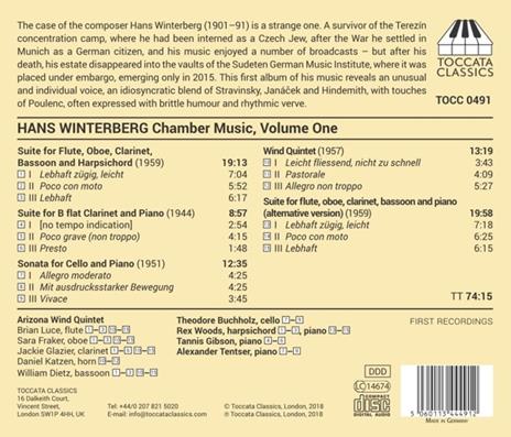 Musica da camera vol.1 - CD Audio di Hans Winterberg - 2