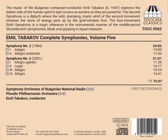 Sinfonie Vol.5 - CD Audio di Emil Tabakov - 2