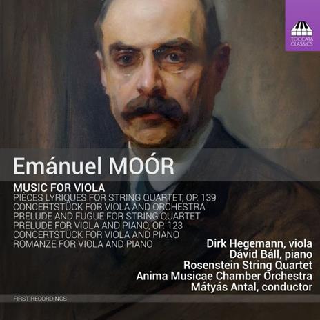 Music For Viola - CD Audio di Emanuel Moor