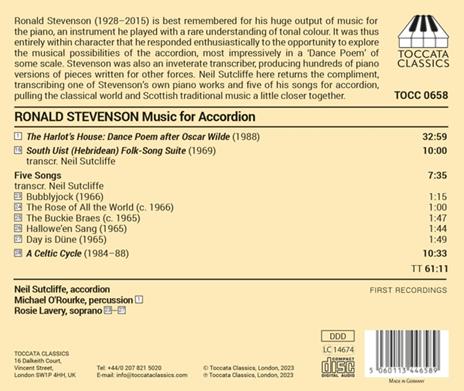 Music For Accordion - CD Audio di Ronald Stevenson - 2