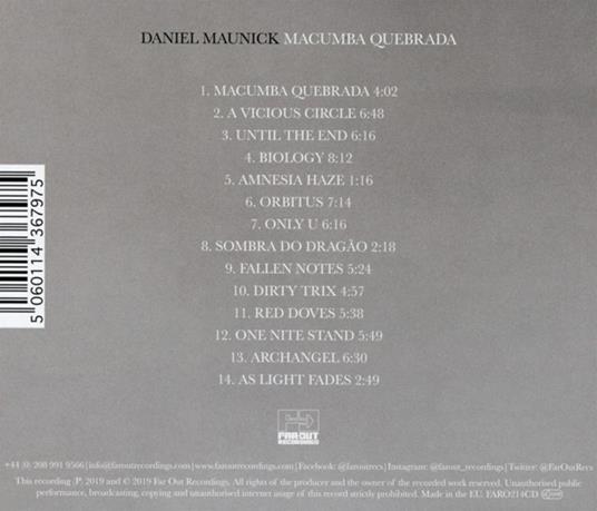 Macumba quebrada - CD Audio di Daniel Maunick - 2