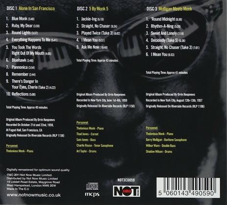 The Riverside Anthology - CD Audio di Thelonious Monk - 2