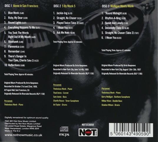 The Riverside Anthology - CD Audio di Thelonious Monk - 2