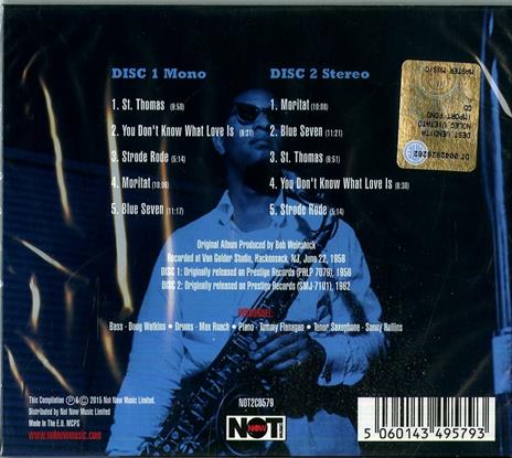 Saxophone Colossus - CD Audio di Sonny Rollins - 2