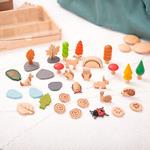 Sentiero nel Bosco - Gioco Alberi e Animali in Legno
