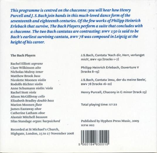 Every One a Chaconne - CD Audio di Bach Players - 2