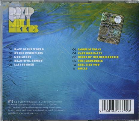 Mutineers - CD Audio di David Gray - 2