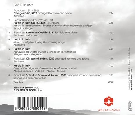 Harold In Italy - CD Audio di Jennifer Stumm - 2