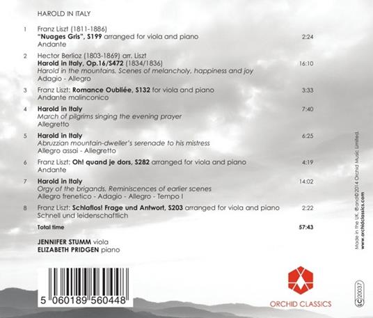 Harold In Italy - CD Audio di Jennifer Stumm - 2