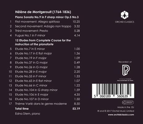 French Music Of The 19th Century - CD Audio di Hélène de Montgeroult - 2