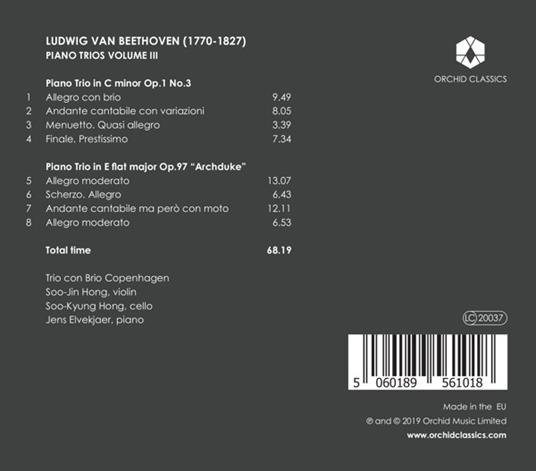 Trii con pianoforte vol.3 - CD Audio di Ludwig van Beethoven,Trio con Brio Copenaghen - 2