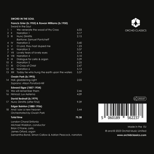 Sword In The Soul - CD Audio di Simon Callow - 2