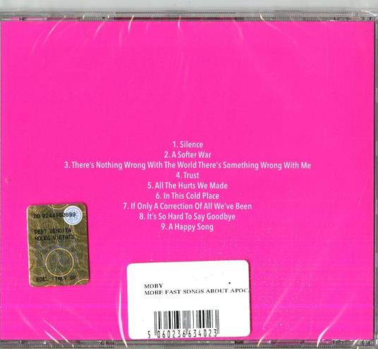 More Fast Songs About Apocalypse - CD Audio di Moby - 2