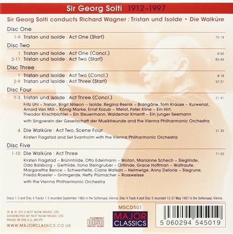 Tristano e Isotta - Le valchirie - CD Audio di Richard Wagner,Georg Solti - 2