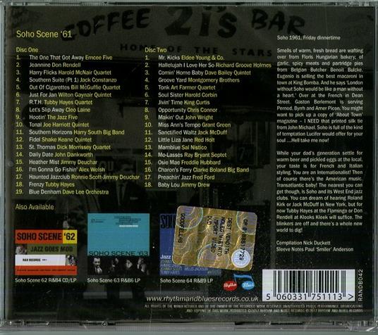 Soho 61. Jazz Goes Mod - CD Audio - 2