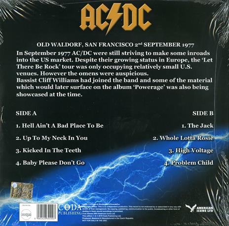Maximum Voltage in Concert San Francisco 1977 - Vinile LP di AC/DC - 2