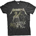 T-Shirt Unisex Tg. M. Metallica: Justice Vintage