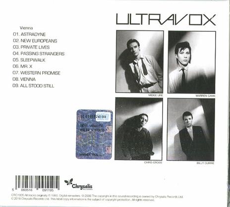 Vienna - CD Audio di Ultravox - 2