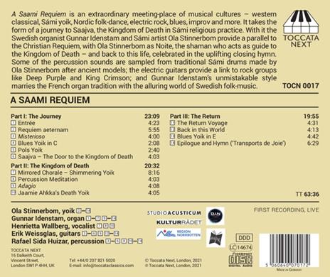 A Saami Requiem - CD Audio di Gunnar & Ola Stinnerbom Idenstam - 2