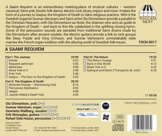 A Saami Requiem - CD Audio di Gunnar & Ola Stinnerbom Idenstam - 2
