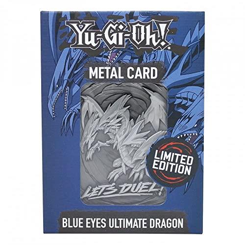 Fanattik Kon-Ygo30 Yu-Gi-Oh Metal Card Collectible Replica Blue Eyes Ultimate Dragon, Multicolore, 197619
