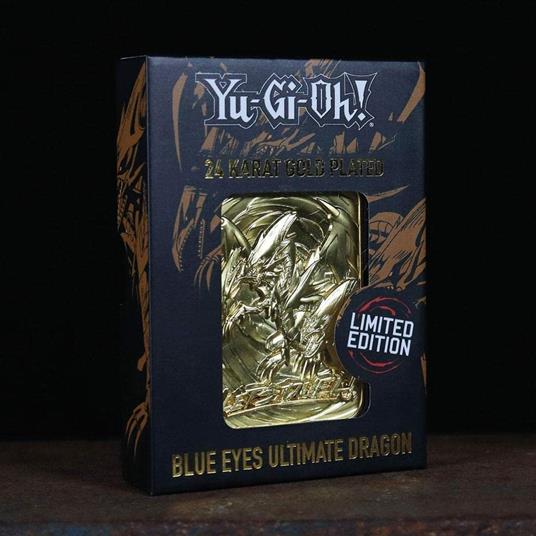Fanattik Ygo30G Yu-Gi-Oh Metal Gold Card Collectible Replica Blue Eyes Ultimate Dragon, Colore Black, 198048 - 5