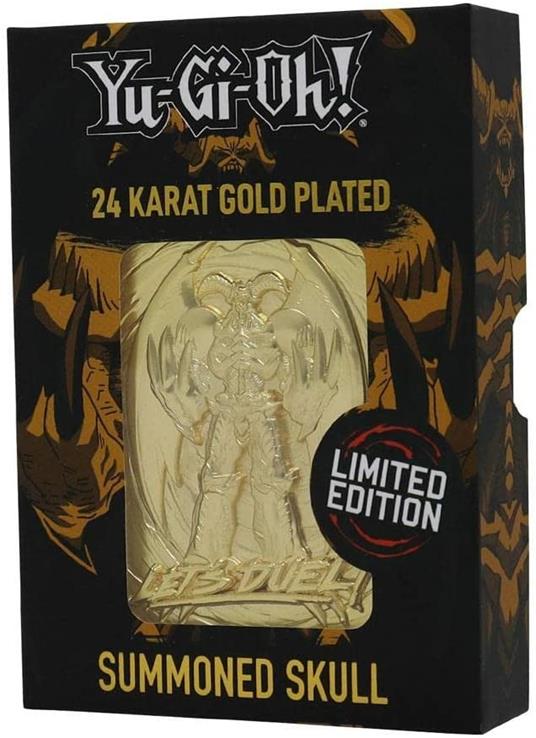 Fanattik Ygo31G Yu-Gi-Oh Metal Gold Card Collectible Replica Summoned Skull, Oro, Colore Black, 198049 - 3