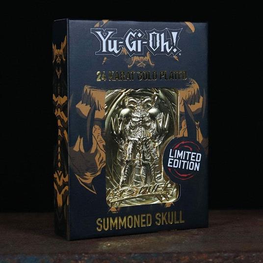 Fanattik Ygo31G Yu-Gi-Oh Metal Gold Card Collectible Replica Summoned Skull, Oro, Colore Black, 198049 - 5