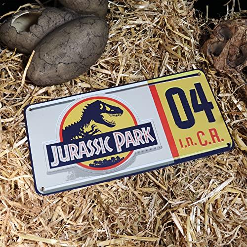 JURASSIC PARK - Réplique plaque minéralogique ''9.1x2.5x12.5cm'' - 2