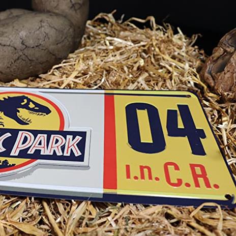 JURASSIC PARK - Réplique plaque minéralogique ''9.1x2.5x12.5cm'' - 3