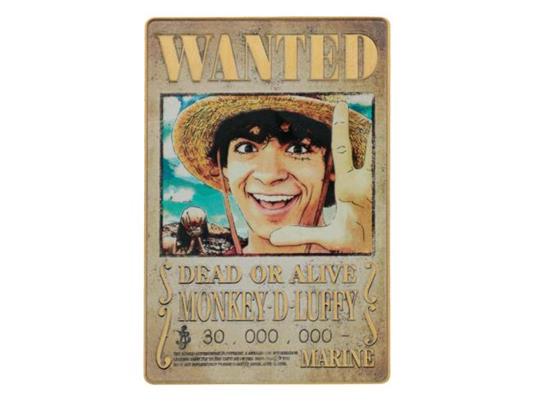 One Piece Ingot Luffy Wanted Poster Edizione Limitata Fanattik