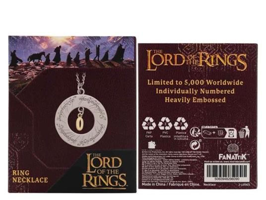 Il Signore Degli Anelli One Ring Collana Collana Fanattik