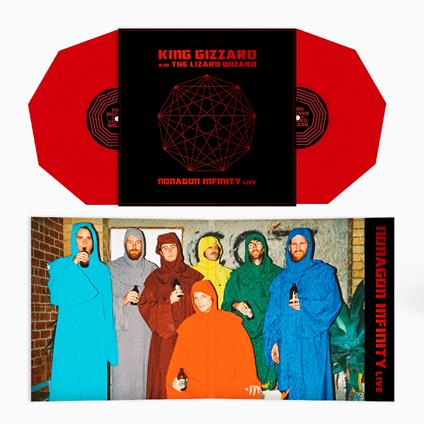 Nonagon Infinity Live (Clear Red Nonagon) - Vinile LP di King Gizzard & the Lizard Wizard
