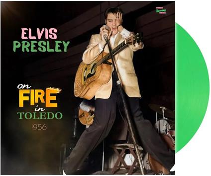 Elvis Presley On Fire In Toledo - 1956 (7" Vinyl + CD) (Green Edition) - Vinile LP + CD Audio di Elvis Presley