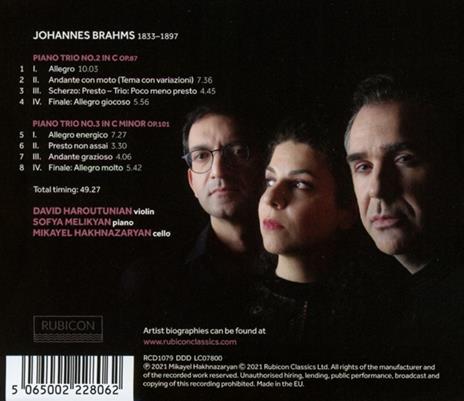Piano Trios 2 & 3 - CD Audio di Johannes Brahms - 2
