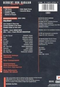 Giuseppe Verdi. Falstaff - DVD di Giuseppe Verdi,Herbert Von Karajan,Giuseppe Taddei,Rolando Panerai - 2