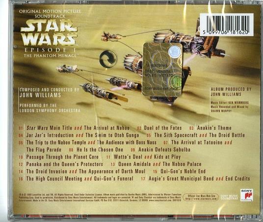 Guerre Stellari Episodio I. La Minaccia Fantasma (Star Wars I. The Phantom Menace) (Colonna sonora) - CD Audio di John Williams - 2