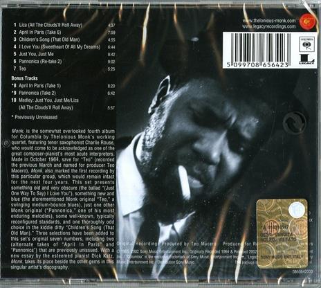 Monk - CD Audio di Thelonious Monk - 2