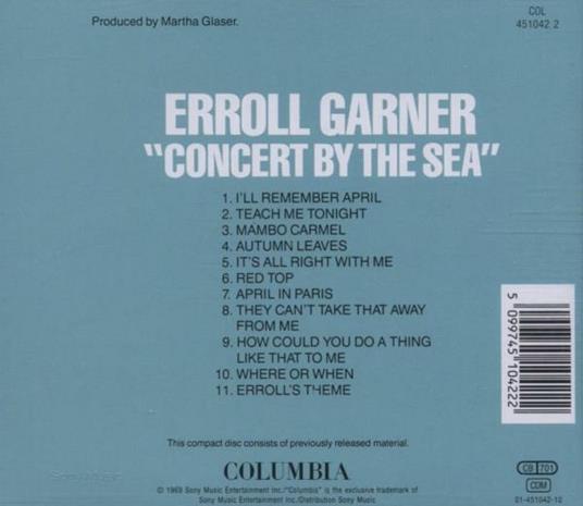 Concert by the Sea - CD Audio di Erroll Garner - 2